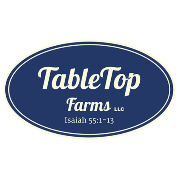 Wordmark logo for Table Top Farms Wordmark logo for Table Top Farms