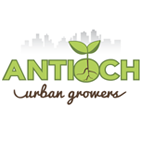 Antioch Urban Growers logo with cityscape and text Antioch Urban Growers logo with cityscape and text