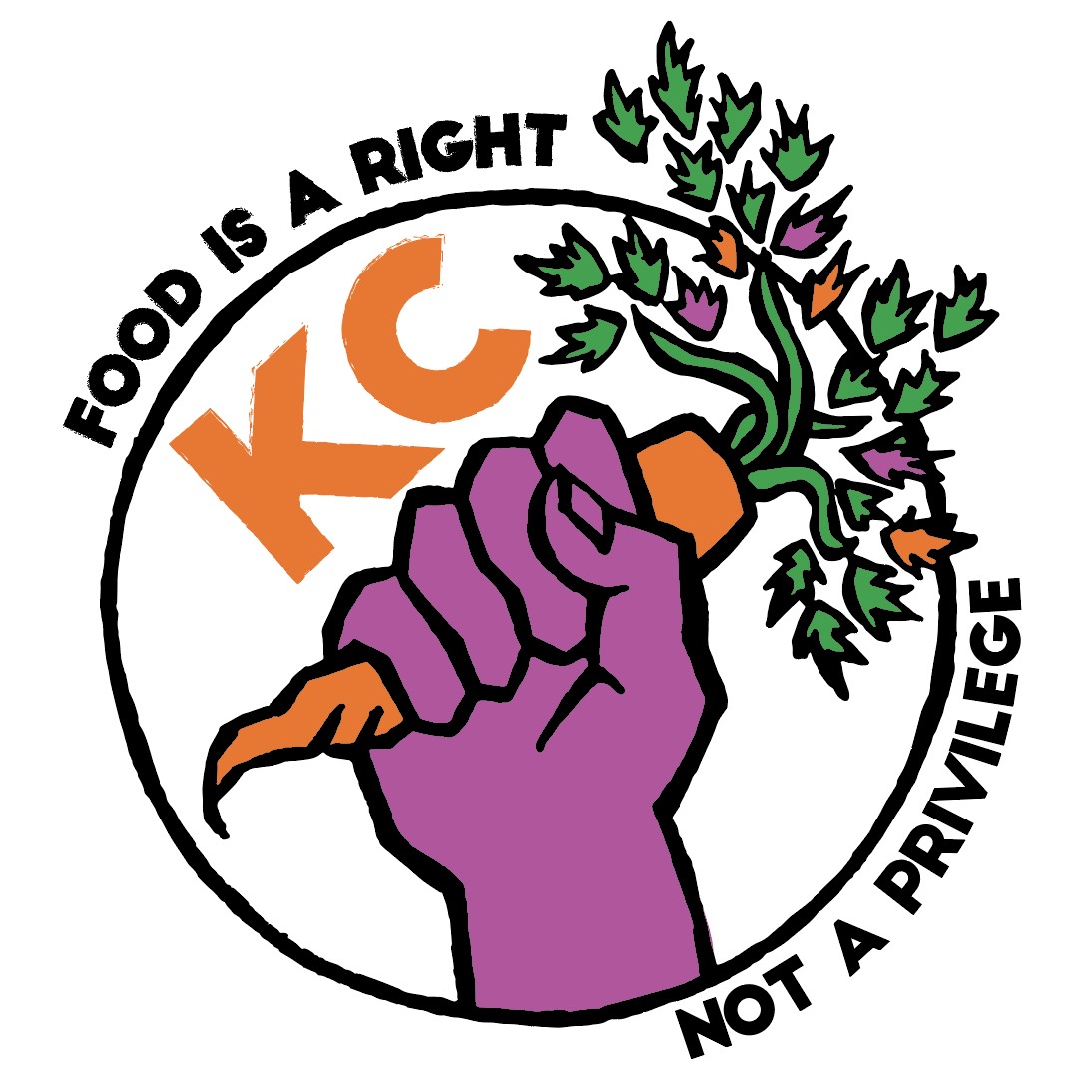 Food Not Bombs portrait or main logo